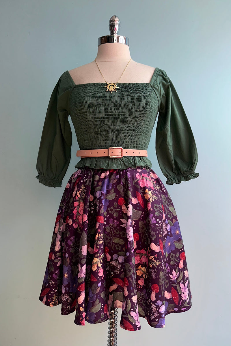 Forest Foraging Mini Skirt by Morning Witch