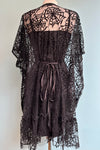 Spiderweb Mesh Mini Caftan Dress