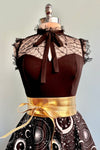 Glow in the Dark Moons in Black & White Circle Skirt by Heart of Haute