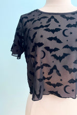 Mesh Bats and Moons Top by Banned