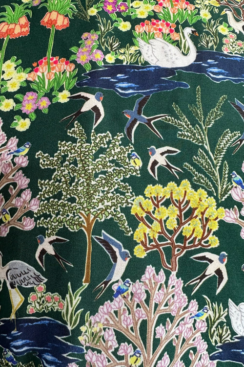 Dark Green Botanical Gardens Peggy Top by Palava