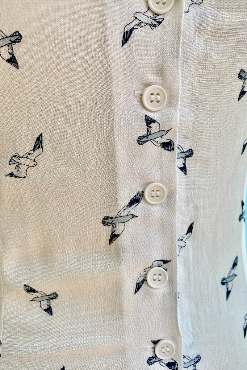 Soaring Seagulls Evie Blouse by Emily and Fin