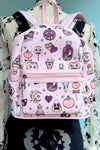 Halloween Collage Backpack in Pink