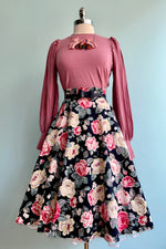 Rose Blossom Circle Skirt by Banned