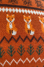 Rust Vixey Fox Sweater by Hell Bunny