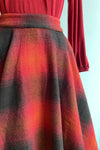 Red and Black Plaid Sophie Skirt by Timeless London