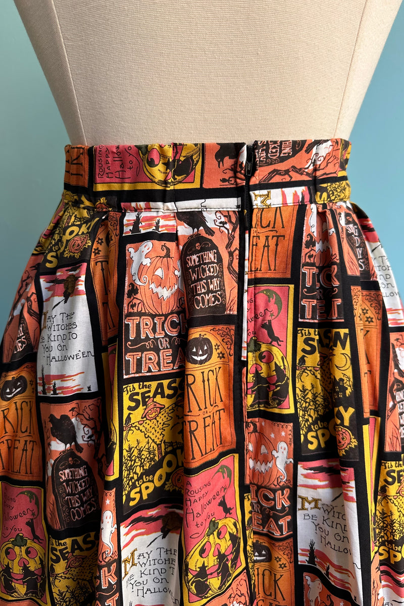 Spooky Labels Doris Skirt by Retrolicious