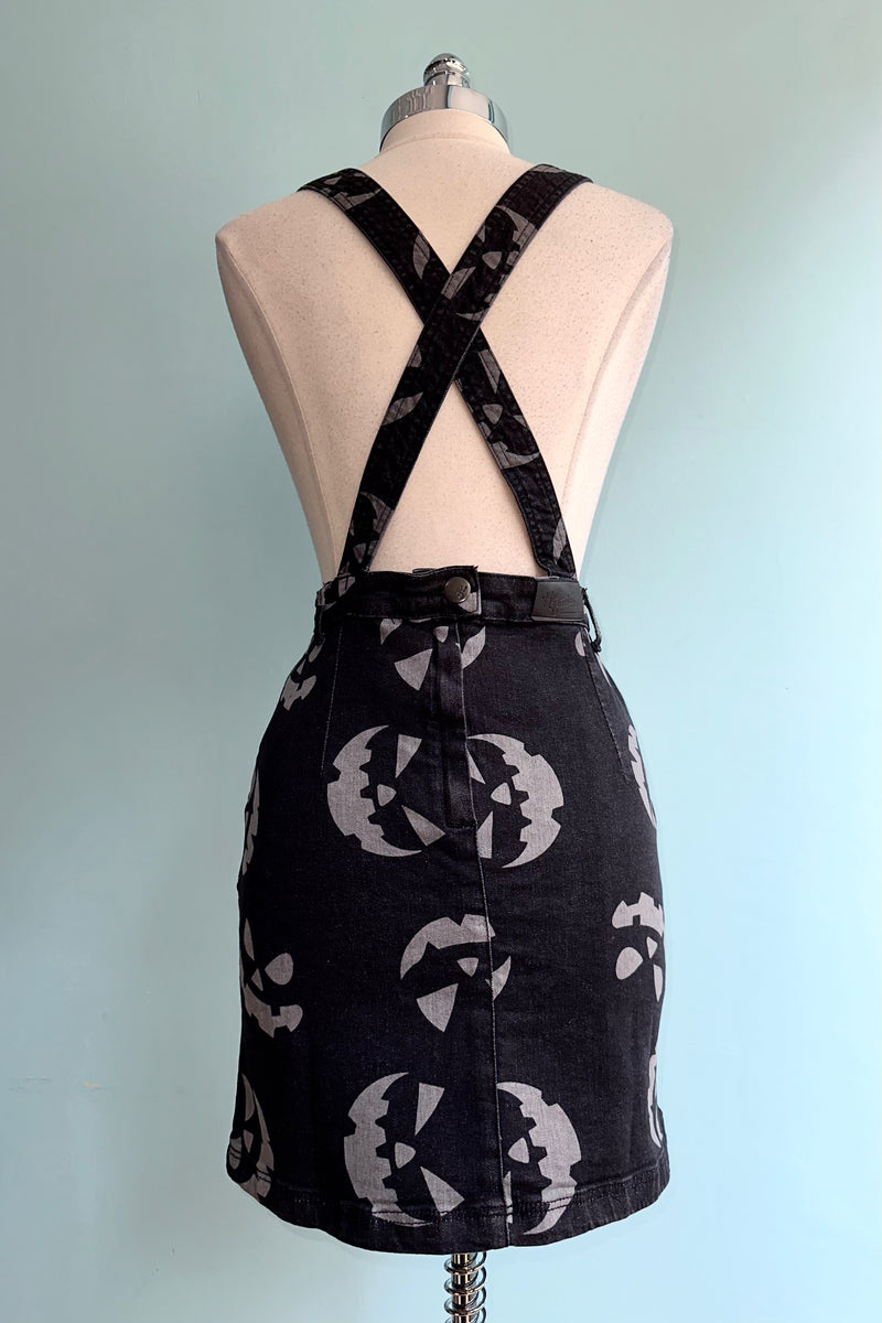 Jack-O-Lantern Pinafore Dress by Hell Bunny