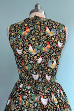 Rooster & Chicken Vintage Dress by Retrolicious