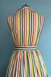 Rainbow Striped Midi Dress by Compania Fantastica