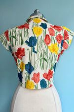 Ivory Tulips Peggy Top by Palava