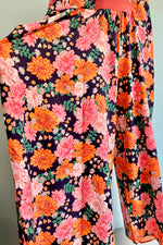 Tropical Floral Caftan Jumpsuit
