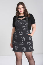 Jack-O-Lantern Pinafore Dress by Hell Bunny