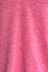 Bubblegum Pink Ruffle Shoulder Basic T-Shirt