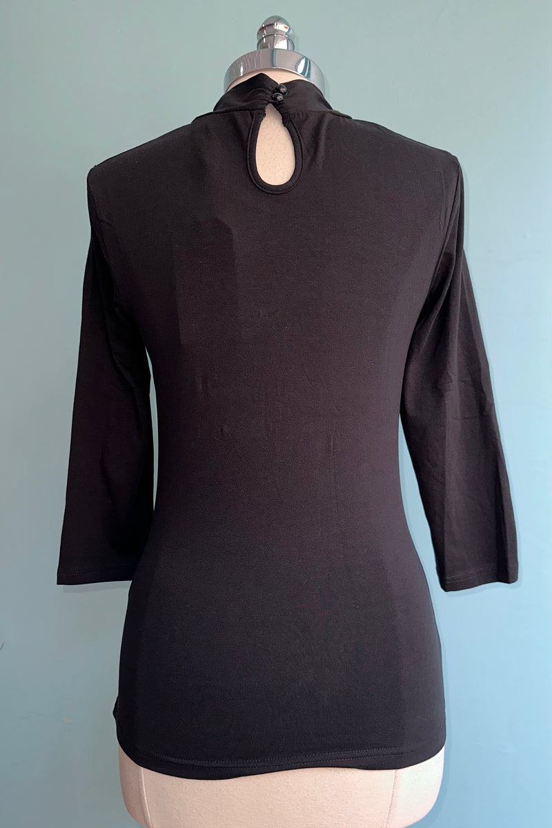 Criss-Cross Top Black by Banned
