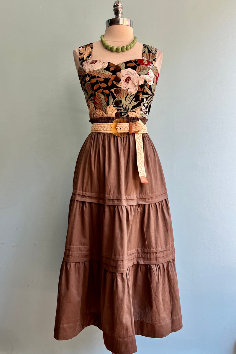 Coco Tiered Maxi Skirt with Elastic Waist
