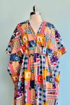 Purple Patchwork Woven Midi Caftan by Blue Platypus