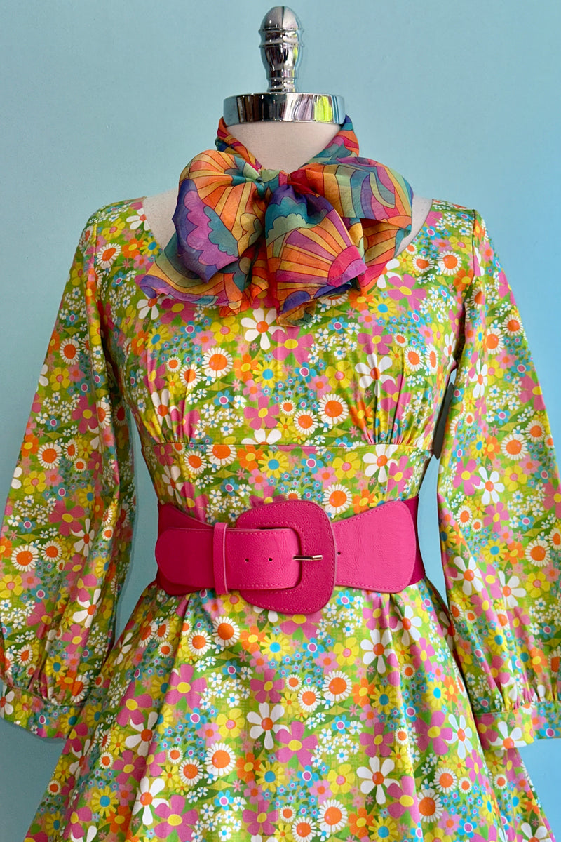 60’s Mod Floral Jeanette Dress by Heart of Haute