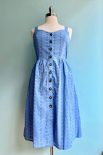 Light Blue Eyelet Remmy Dress by Timeless London