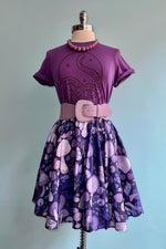 Lavender Mushroom Mini Skirt by Morning Witch