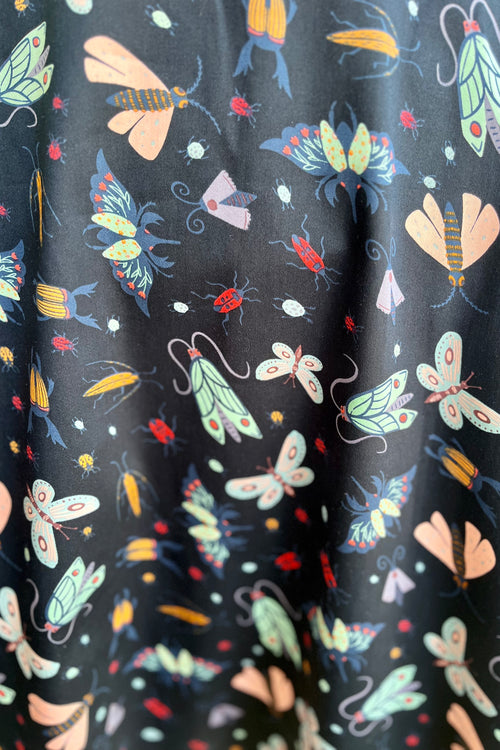 Navy Bugs Full Skirt by Eva Rose