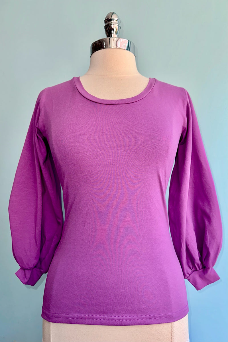 Orchid Bishop Sleeve Grace Top by Heart of Haute