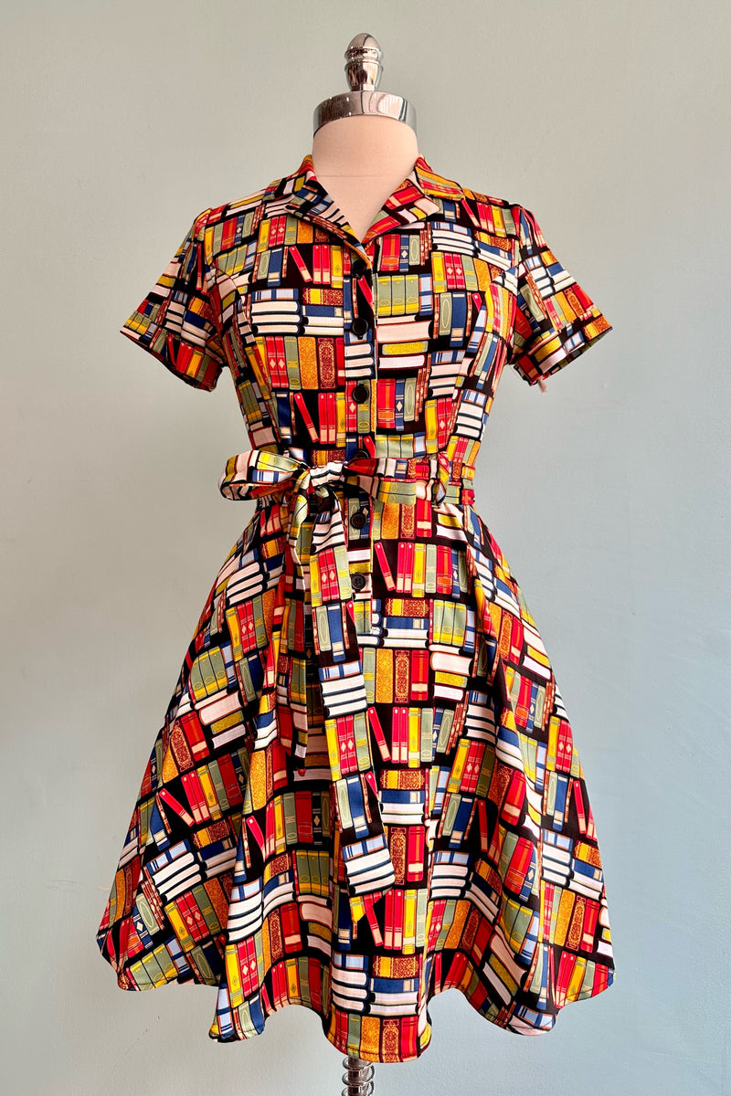 Book Mini Shirtwaist Dress by Eva Rose