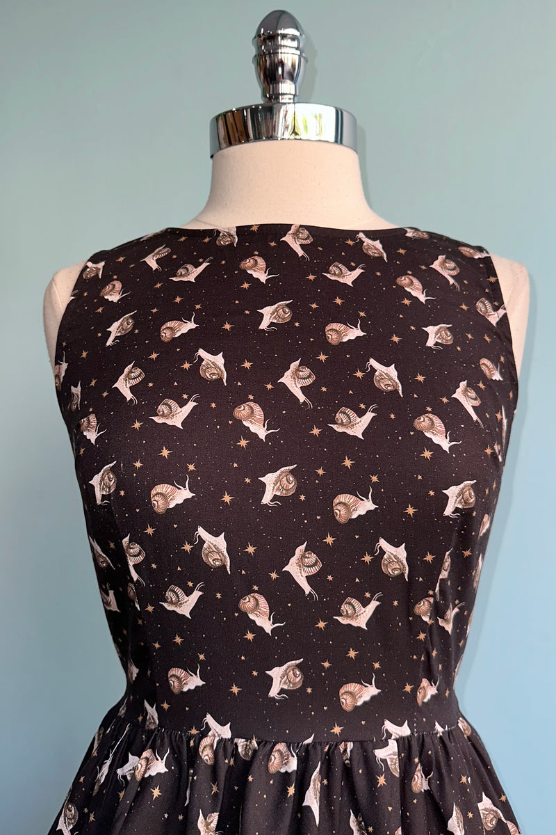 Snails Among The Stars Vintage Dress by Retrolicious