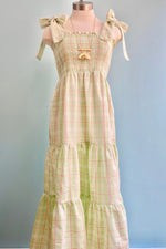 Final Sale Summer Green Tiered Smocked Midi Dress