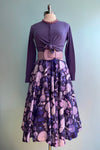 Lavender Mushroom Midi Skirt by Morning Witch