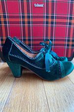 Green Velvet Madison Heels by Chelsea Crew