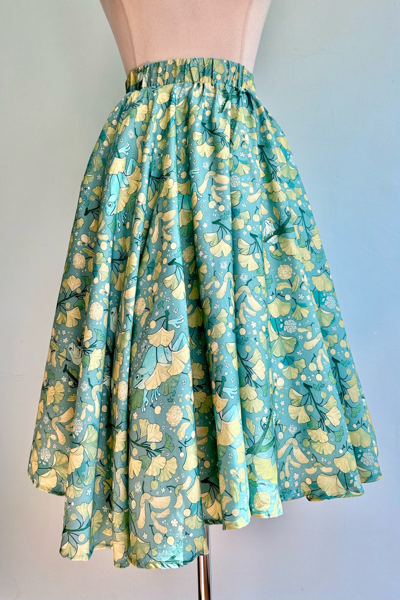 Frog & Gingko Midi Skirt by Morning Witch