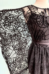 Spiderweb Mesh Mini Caftan Dress