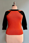 Orange and Black Cat Pullover Sweater