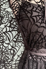 Spiderweb Mesh Mini Caftan Dress