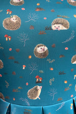 Hedgehog Amanda Dress in Teal by Dolly & Dotty