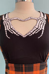 Skeleton Heart Jersey Top by Banned