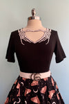 Skeleton Heart Jersey Top by Banned
