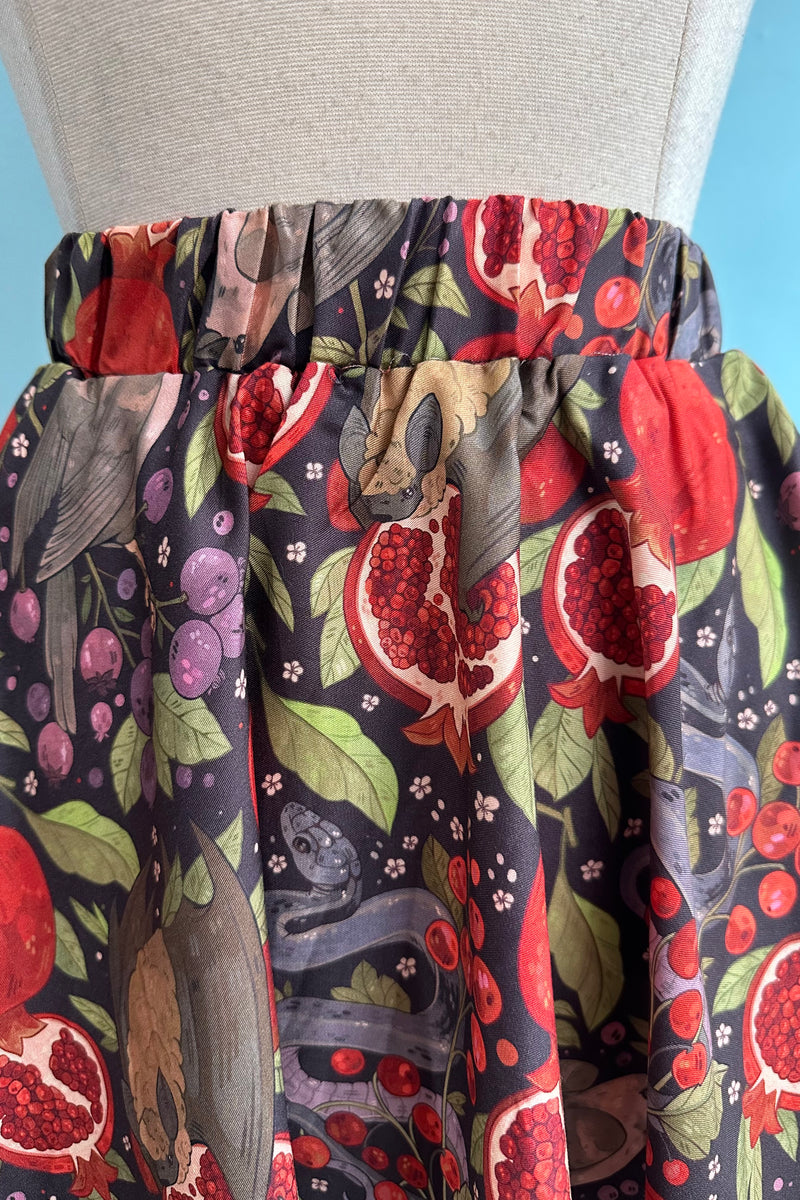 Pomegranate Garden Mini Skirt by Morning Witch