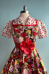 Garden Floral V-Neck Dress by Eva Rose