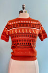 Rust Vixey Fox Sweater by Hell Bunny