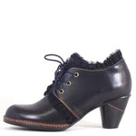 Johanna Ribbon Trim Shoe in Black by Chelsea Crew