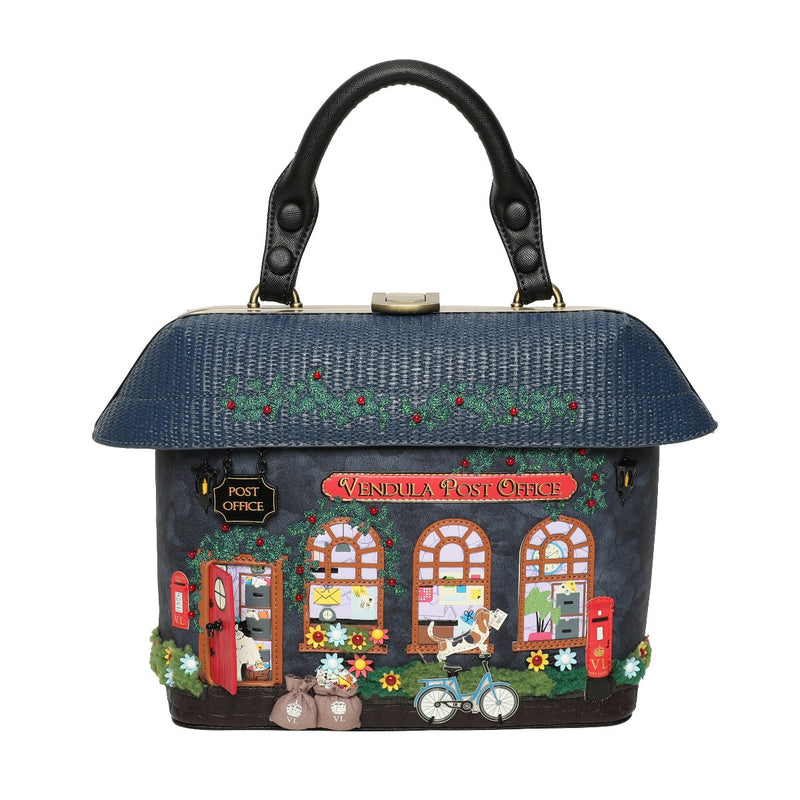 Old Post Office Grab Bag in Navy by Vendula London