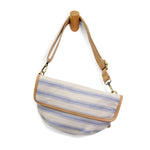 Pencil Stripe Canvas Sling Bag in Multiple Colors