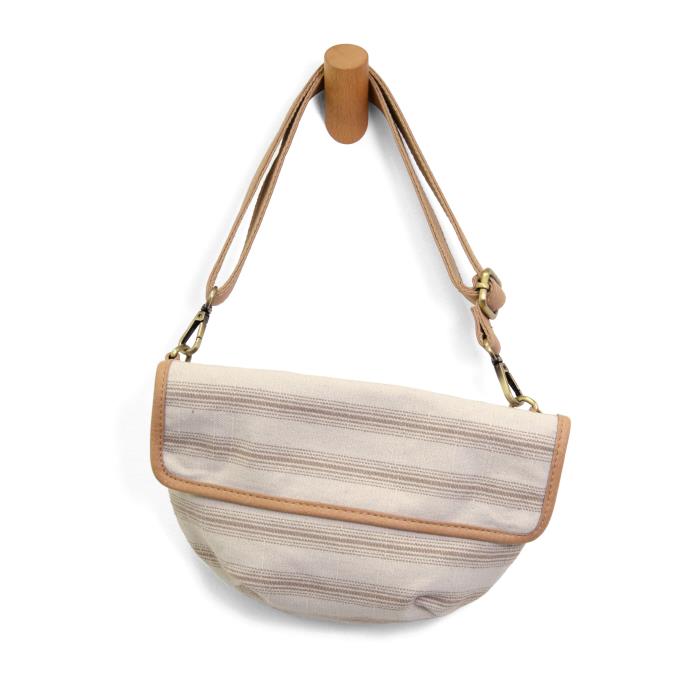 Pencil Stripe Canvas Sling Bag in Multiple Colors