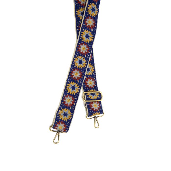 Spring Embroidered 2" Guitar Straps for Handbags in Multiple Patterns!