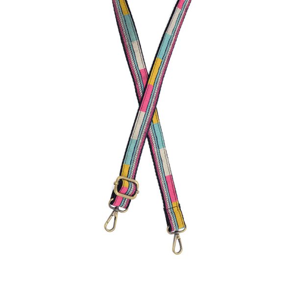 Spring Narrow Embroidered Guitar Straps for Handbags