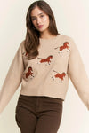 Five Horses Sweater in Oatmeal