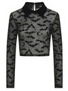 Roo Bat Mesh Crop Top by Collectif
