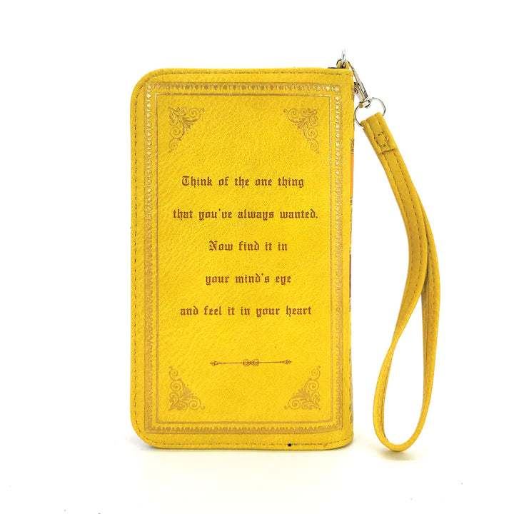 Beauty and the Beast Book Wallet in Yellow